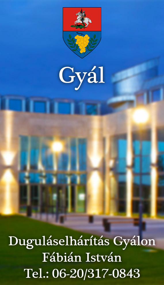Fábián István, Gyál település, duguláselhárítás Gyál, duguláselhárítás Gyálon